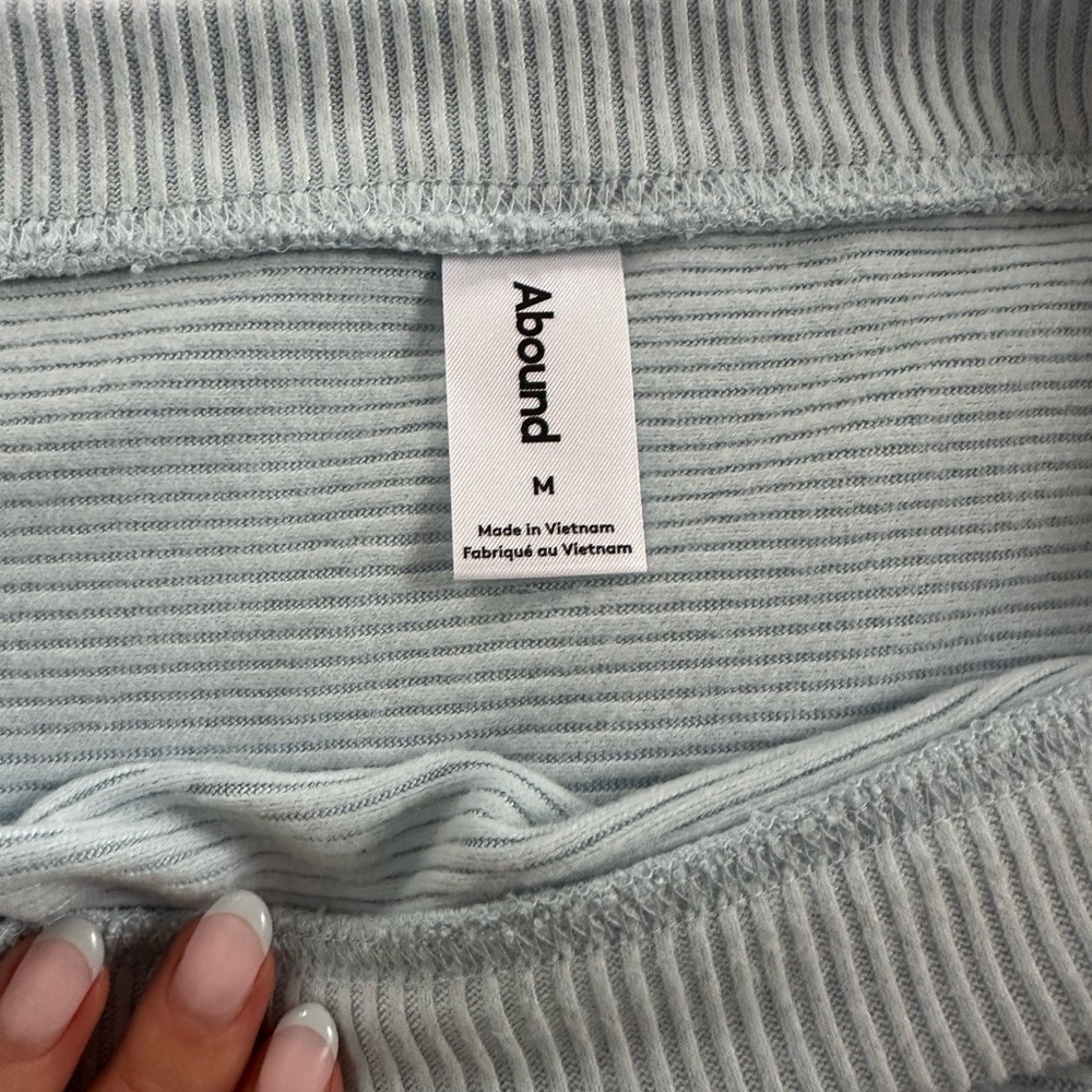 Light Blue Ribbed Knit Set - Picture 5 of 9